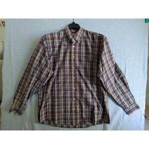Cinch‎ Western Shirt Adult Large Multicolor Plaid Long Sleeve Button Up Men's